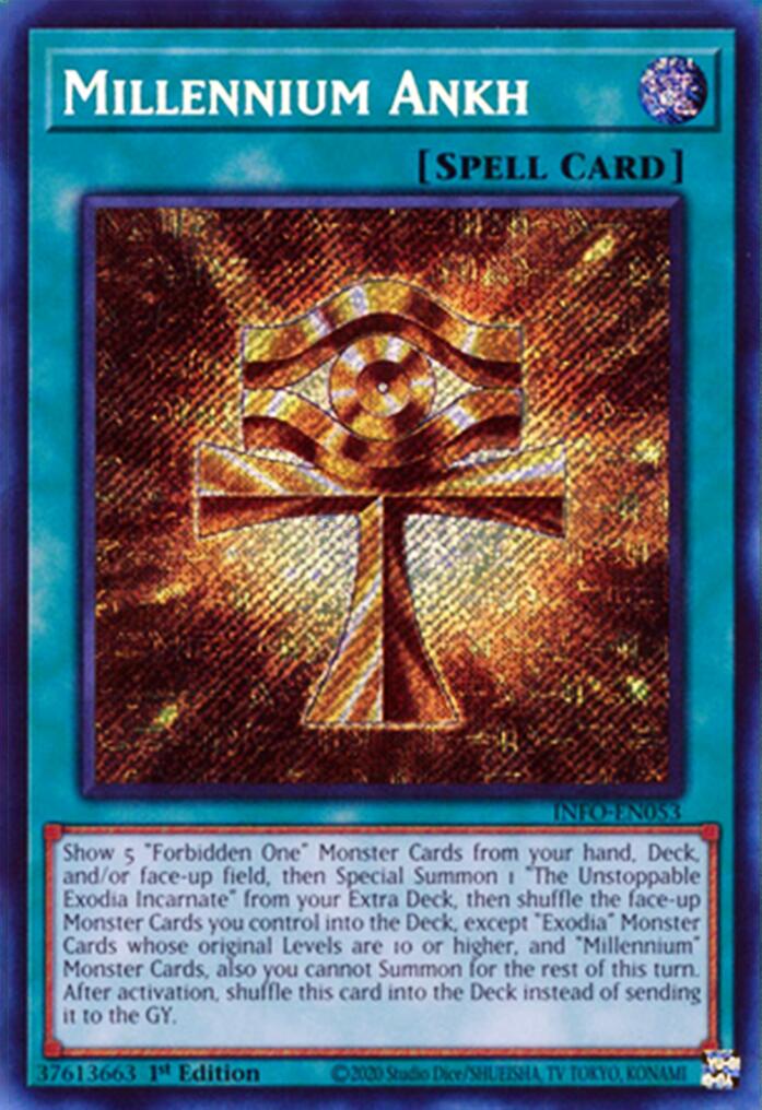 Millennium Ankh [INFO-EN053] Secret Rare | Cracking-Singles