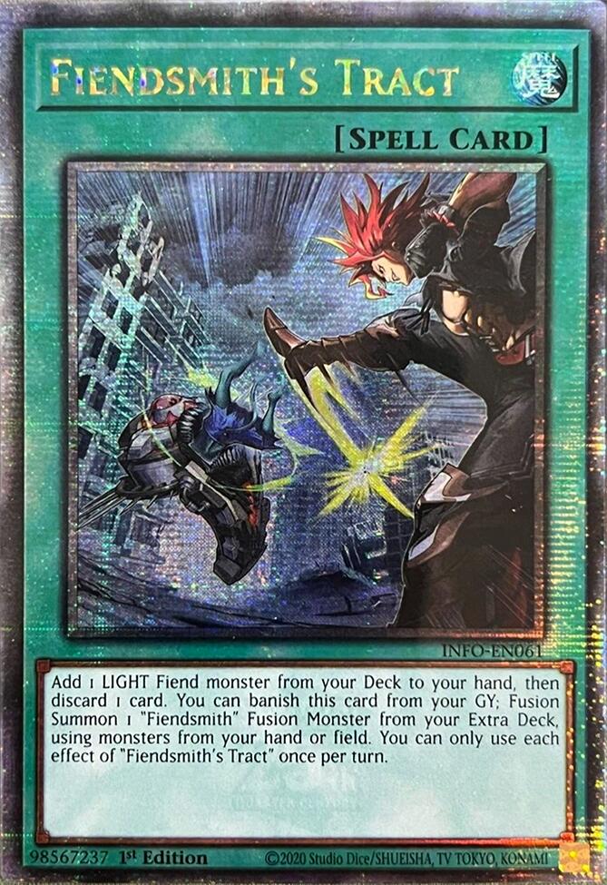 Fiendsmith's Tract (Quarter Century Secret Rare) [INFO-EN061] Quarter Century Secret Rare | Cracking-Singles