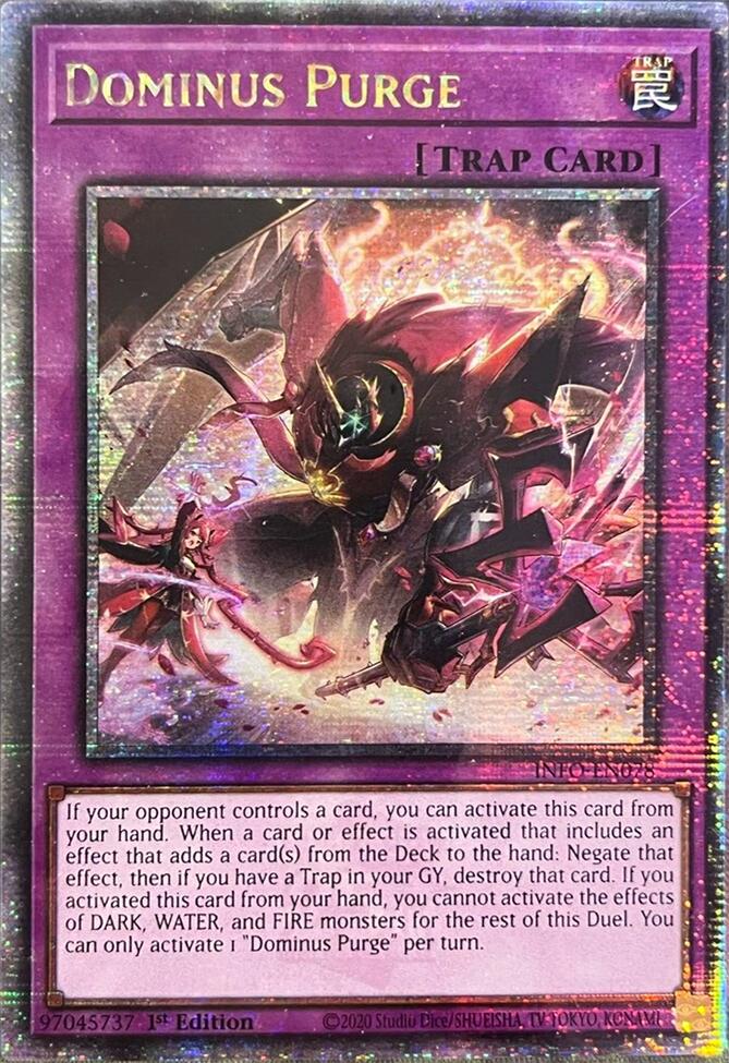 Dominus Purge (Quarter Century Secret Rare) [INFO-EN078] Quarter Century Secret Rare | Cracking-Singles