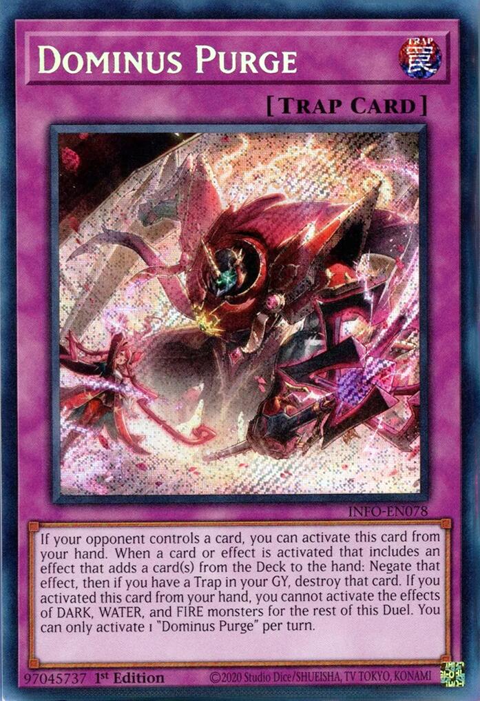 Dominus Purge [INFO-EN078] Secret Rare | Cracking-Singles