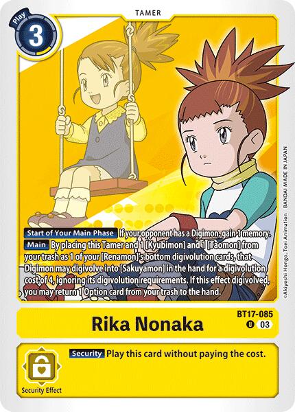 Rika Nonaka [BT17-085] [Secret Crisis] | Cracking-Singles