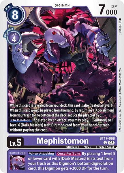 Mephistomon [BT17-068] [Secret Crisis] | Cracking-Singles