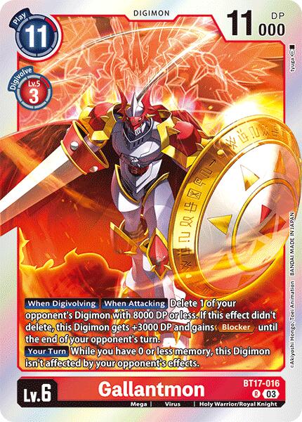 Gallantmon [BT17-016] [Secret Crisis] | Cracking-Singles