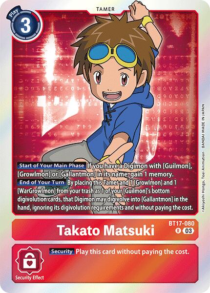 Takato Matsuki [BT17-080] [Secret Crisis] | Cracking-Singles