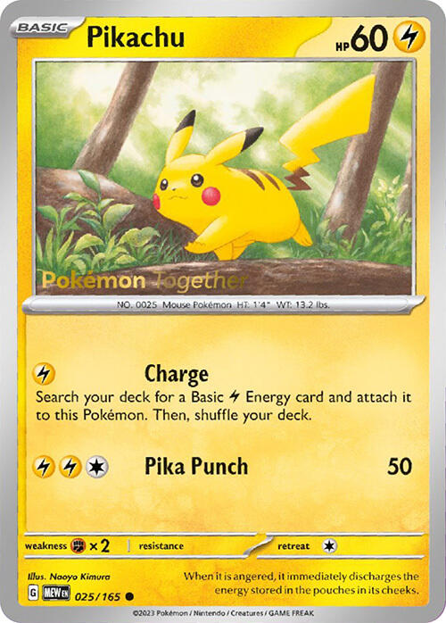 Pikachu (025/165) (PokePost Promo) [Scarlet & Violet 151] | Cracking-Singles