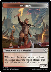 Warrior // Phyrexian Hydra (0012) Double-Sided Token [March of the Machine Tokens] | Cracking-Singles