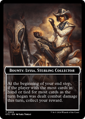 Bounty: Lyssa, Sterling Collector // Bounty Rules Double-Sided Token [Outlaws of Thunder Junction Commander Tokens] | Cracking-Singles