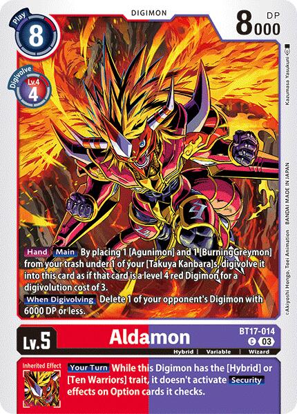 Aldamon [BT17-014] [Secret Crisis] | Cracking-Singles