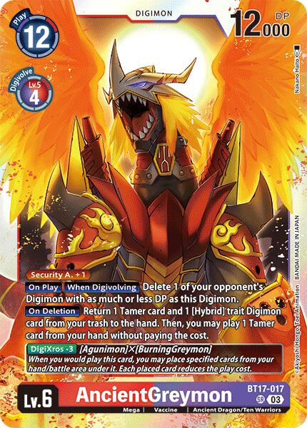 AncientGreymon [BT17-017] [Secret Crisis] | Cracking-Singles