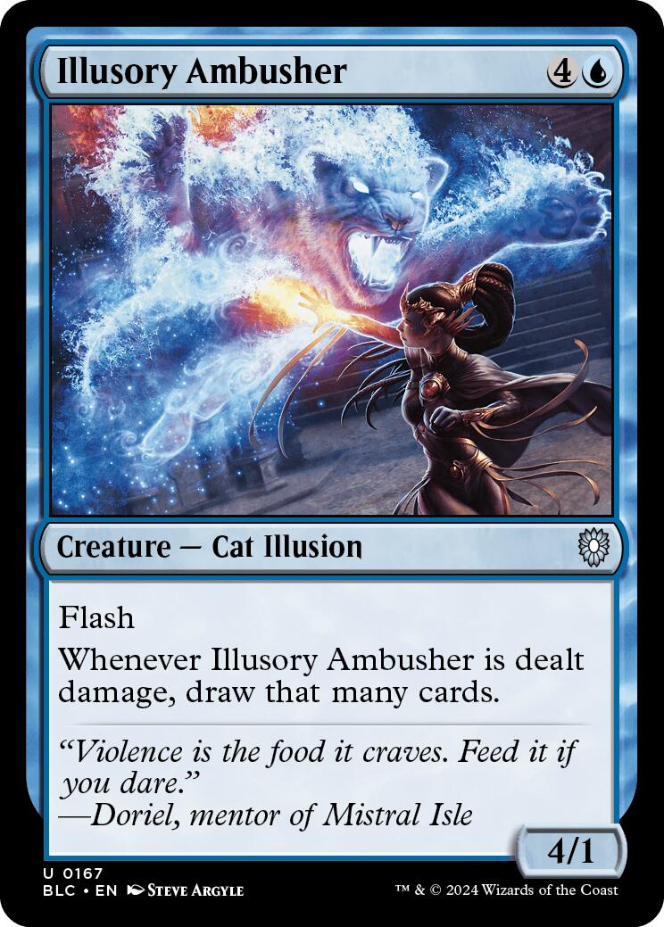 Illusory Ambusher [Bloomburrow Commander] | Cracking-Singles