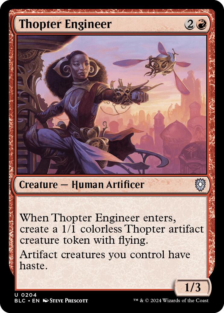 Thopter Engineer [Bloomburrow Commander] | Cracking-Singles