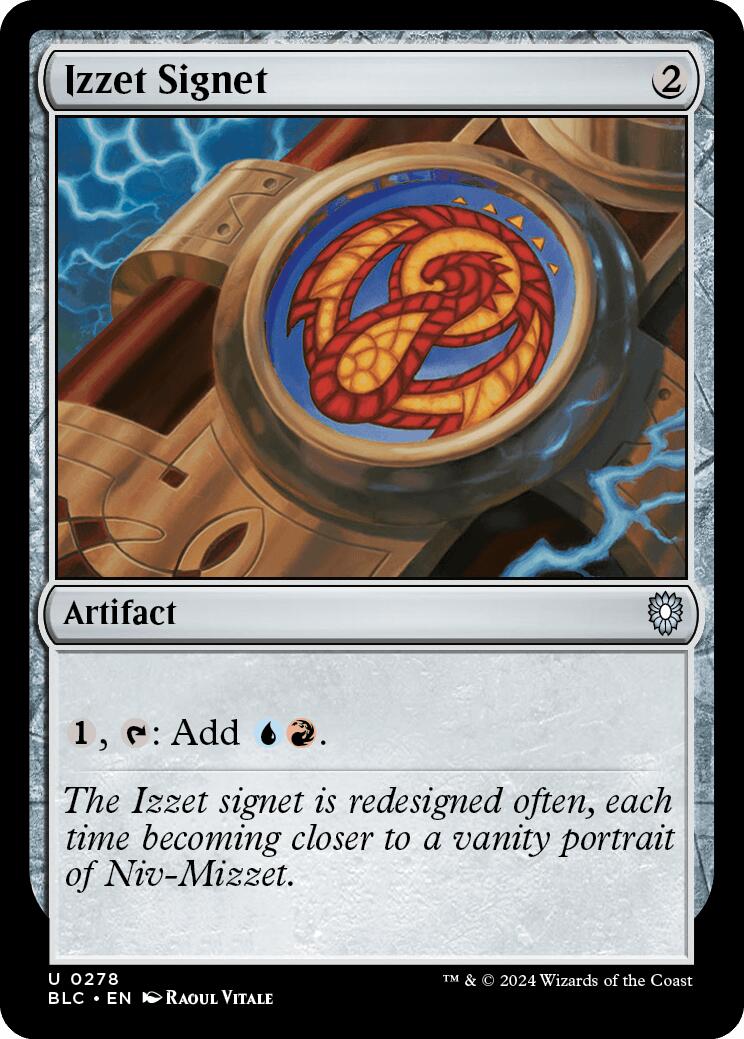 Izzet Signet [Bloomburrow Commander] | Cracking-Singles