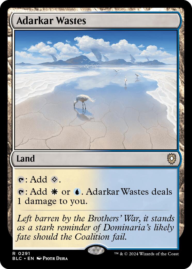 Adarkar Wastes [Bloomburrow Commander] | Cracking-Singles