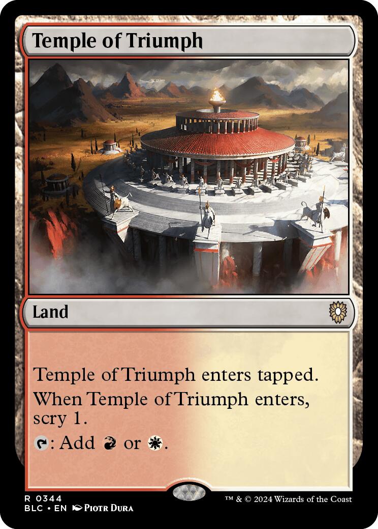 Temple of Triumph [Bloomburrow Commander] | Cracking-Singles