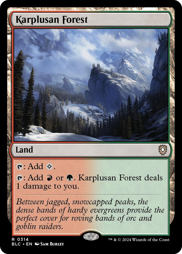 Karplusan Forest [Bloomburrow Commander] | Cracking-Singles