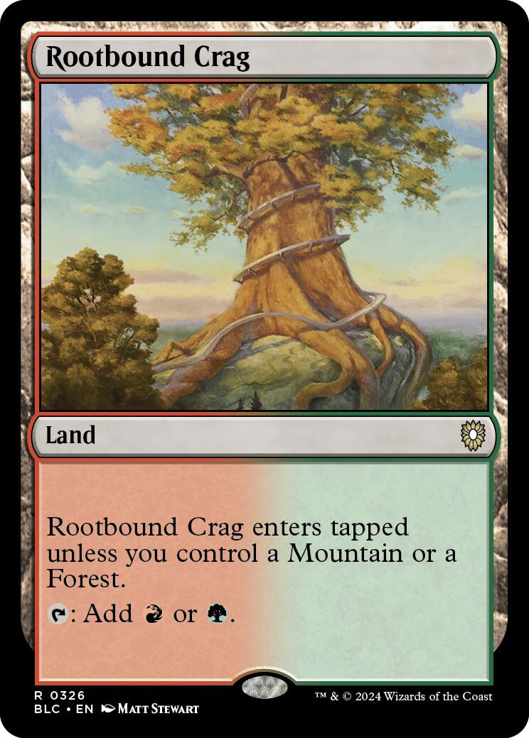 Rootbound Crag [Bloomburrow Commander] | Cracking-Singles