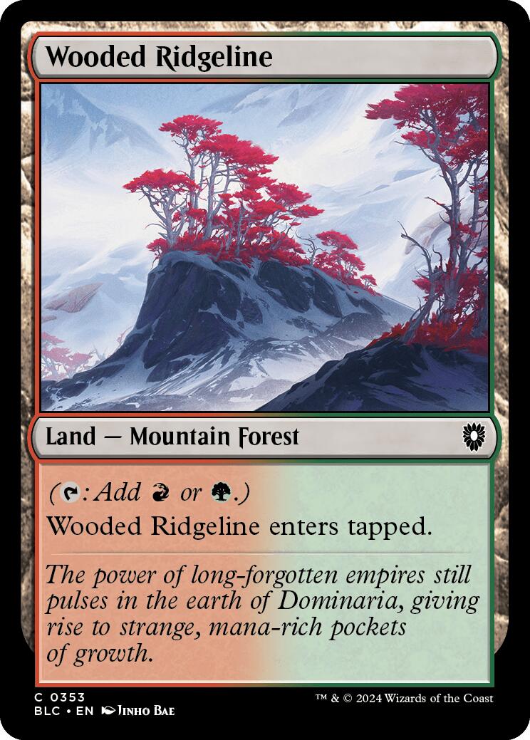 Wooded Ridgeline [Bloomburrow Commander] | Cracking-Singles