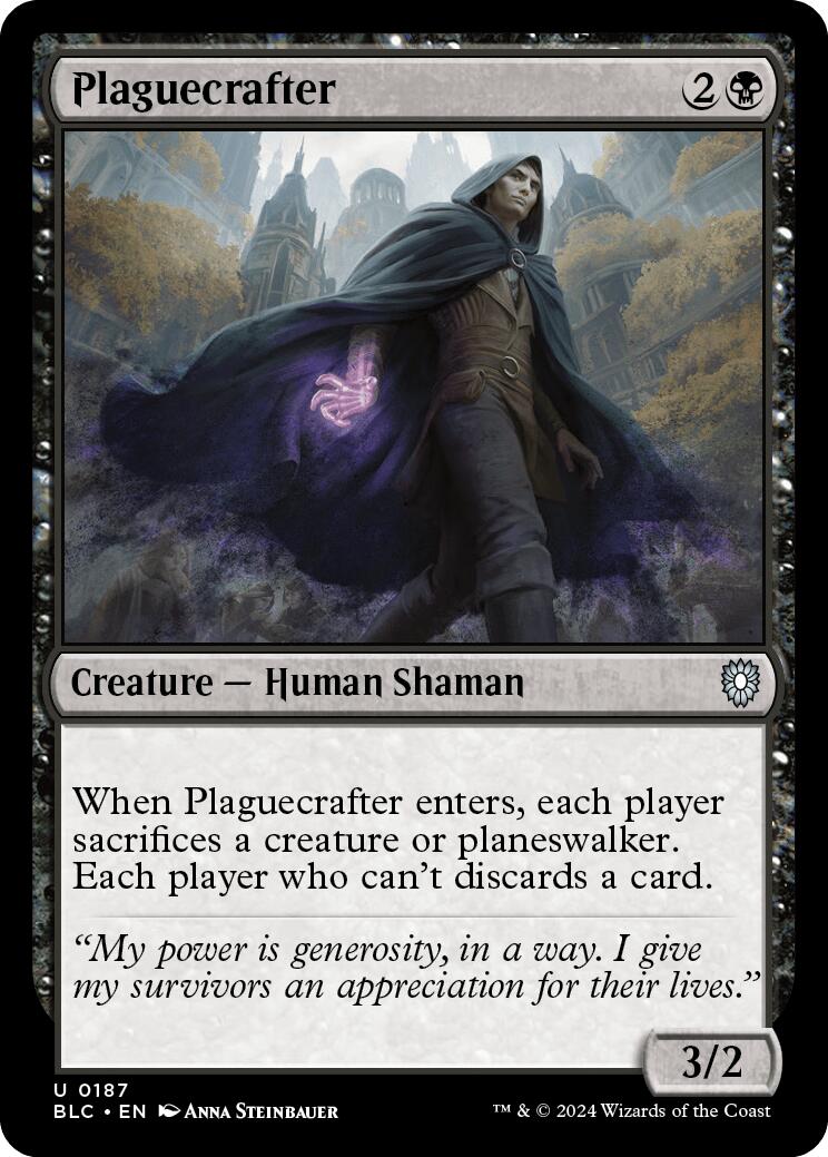 Plaguecrafter [Bloomburrow Commander] | Cracking-Singles