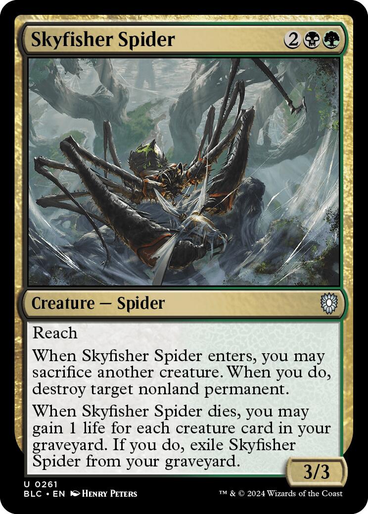 Skyfisher Spider [Bloomburrow Commander] | Cracking-Singles