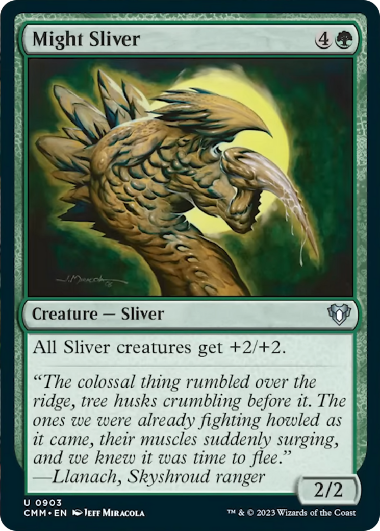 Might Sliver [Commander Masters] | Cracking-Singles