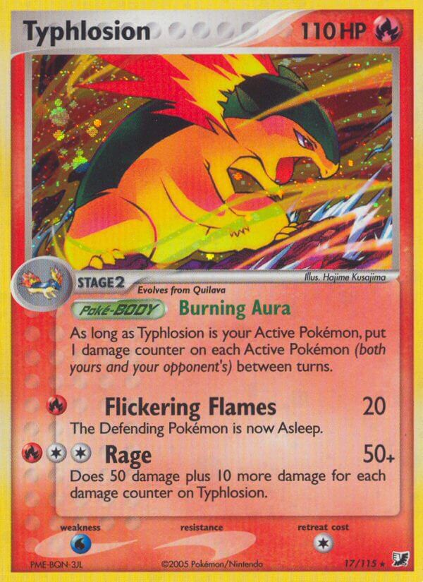 Typhlosion(17/115) (Theme Deck Exclusive) [EX: Unseen Forces] | Cracking-Singles