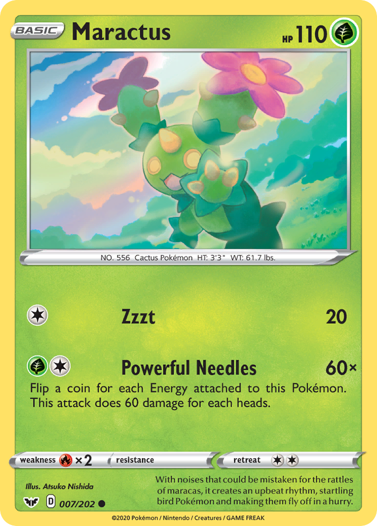 Maractus (007/202) [Sword & Shield: Base Set] | Cracking-Singles