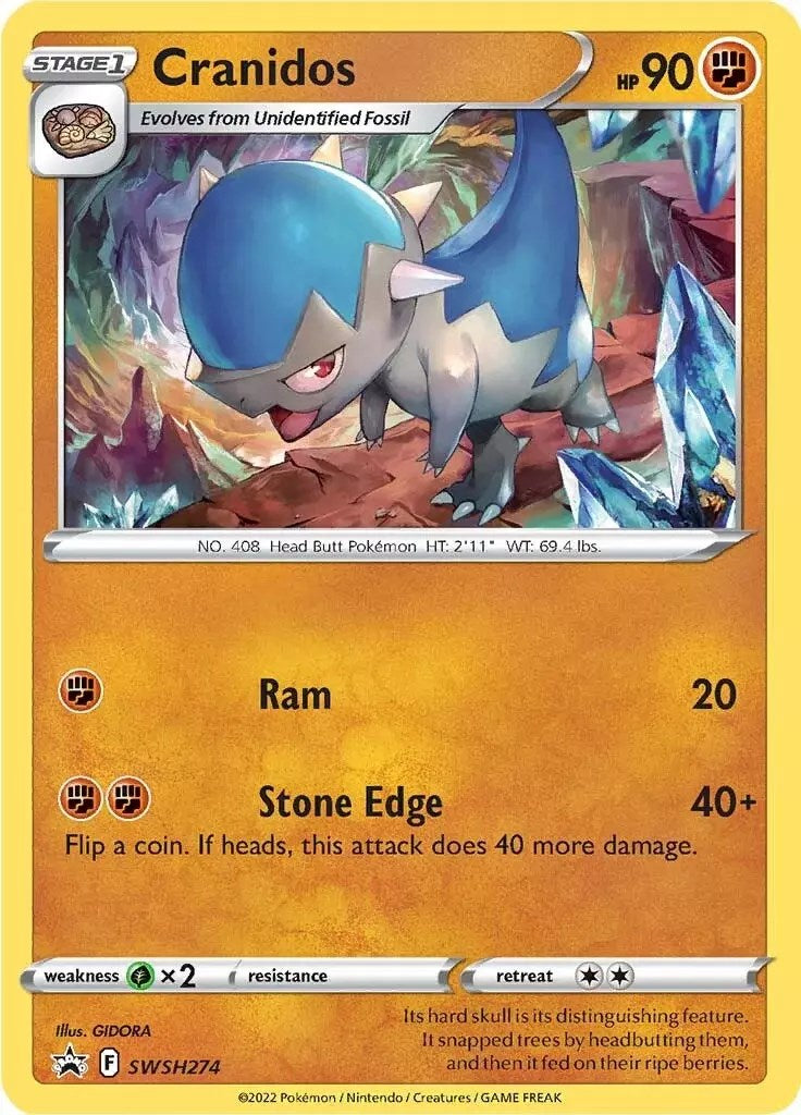 Cranidos (SWSH274) [Sword & Shield: Black Star Promos] | Cracking-Singles