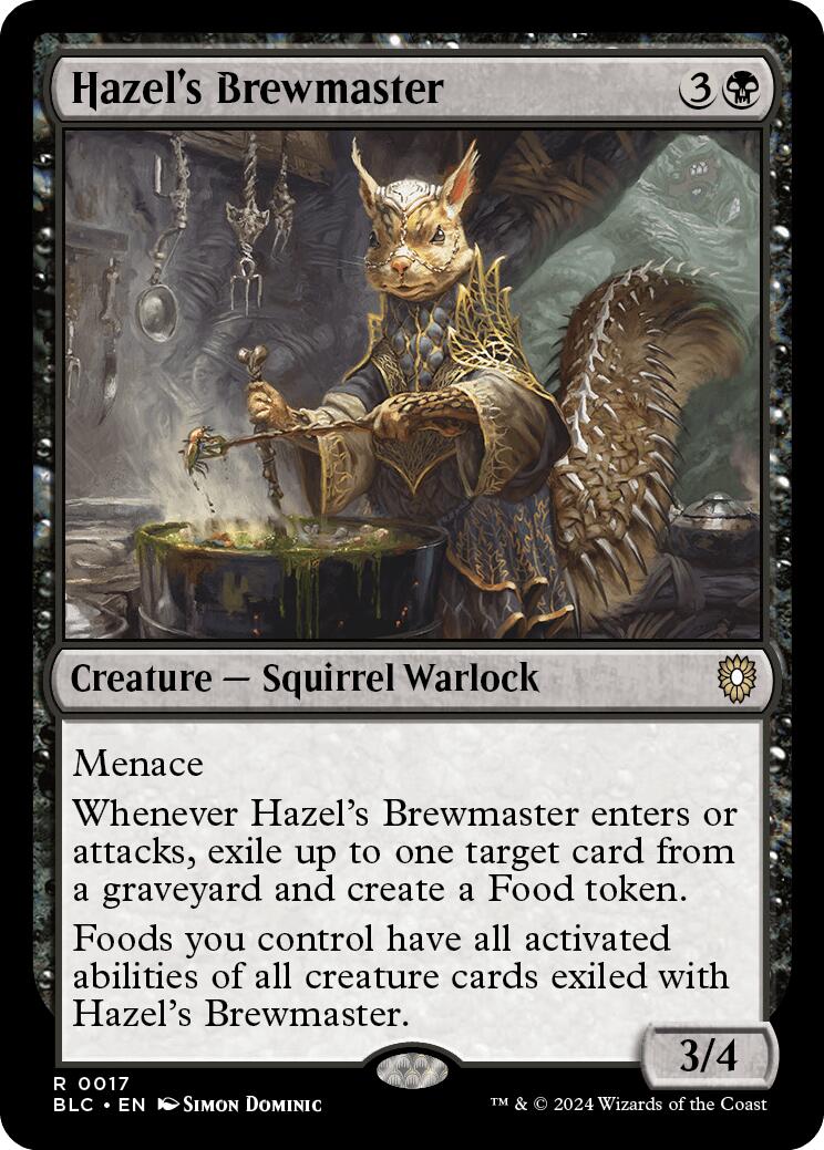 Hazel's Brewmaster [Bloomburrow Commander] | Cracking-Singles