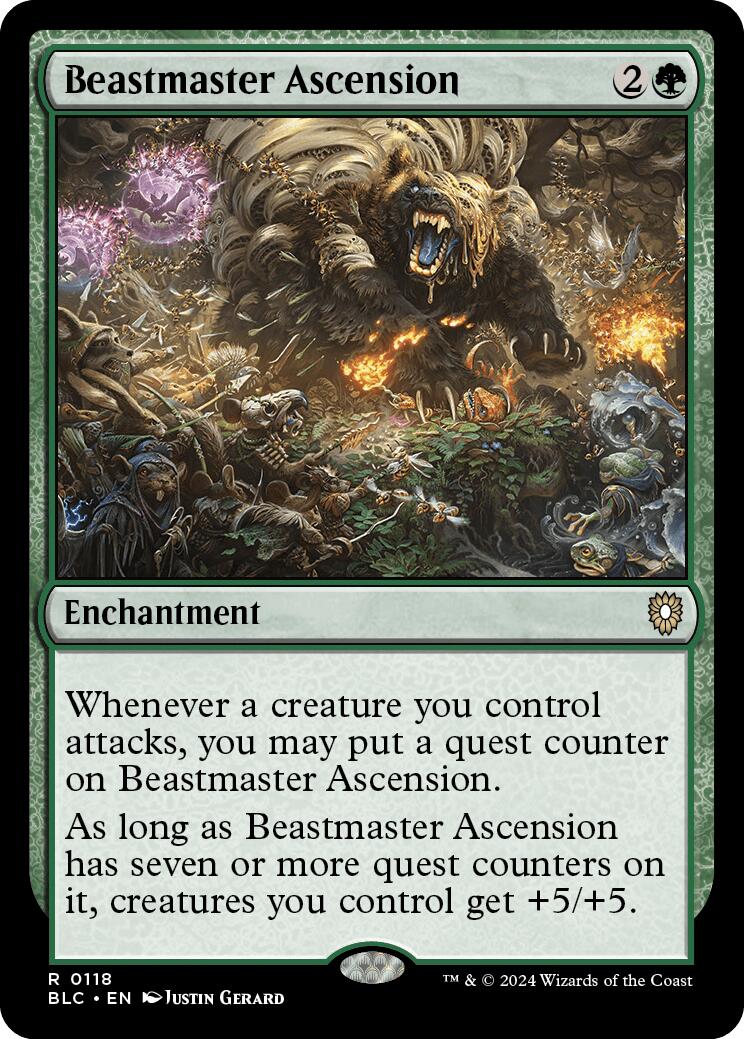 Beastmaster Ascension [Bloomburrow Commander] | Cracking-Singles