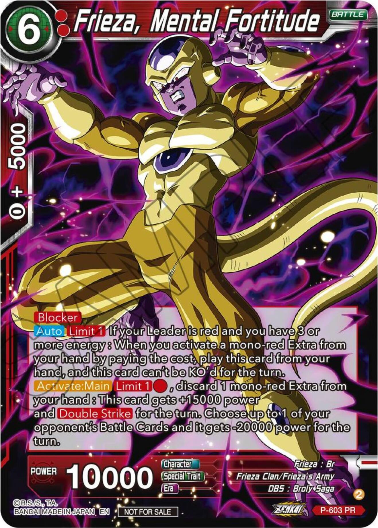 Frieza, Mental Fortitude (Tournament Pack Vol. 8) (P-603) [Promotion Cards] | Cracking-Singles