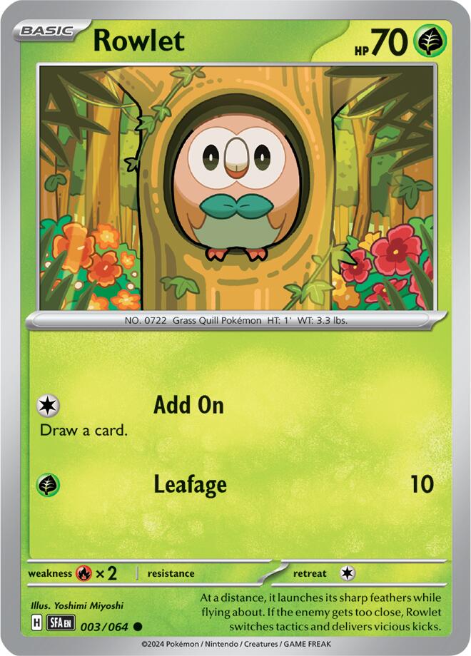 Rowlet (003/064) [Scarlet & Violet: Shrouded Fable] | Cracking-Singles