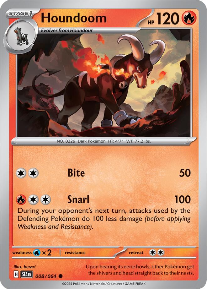 Houndoom (008/064) [Scarlet & Violet: Shrouded Fable] | Cracking-Singles