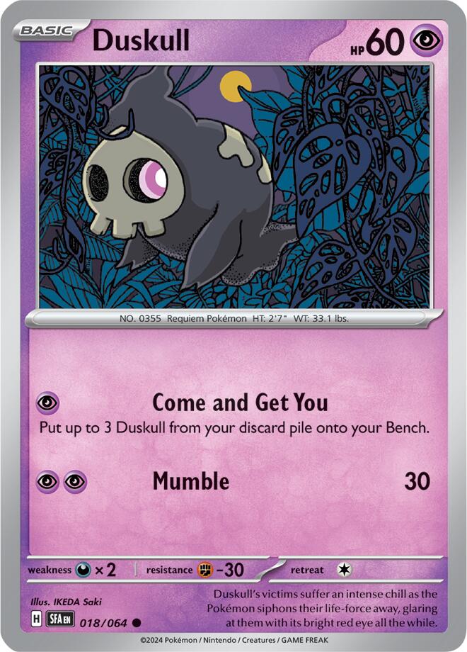 Duskull (018/064) [Scarlet & Violet: Shrouded Fable] | Cracking-Singles