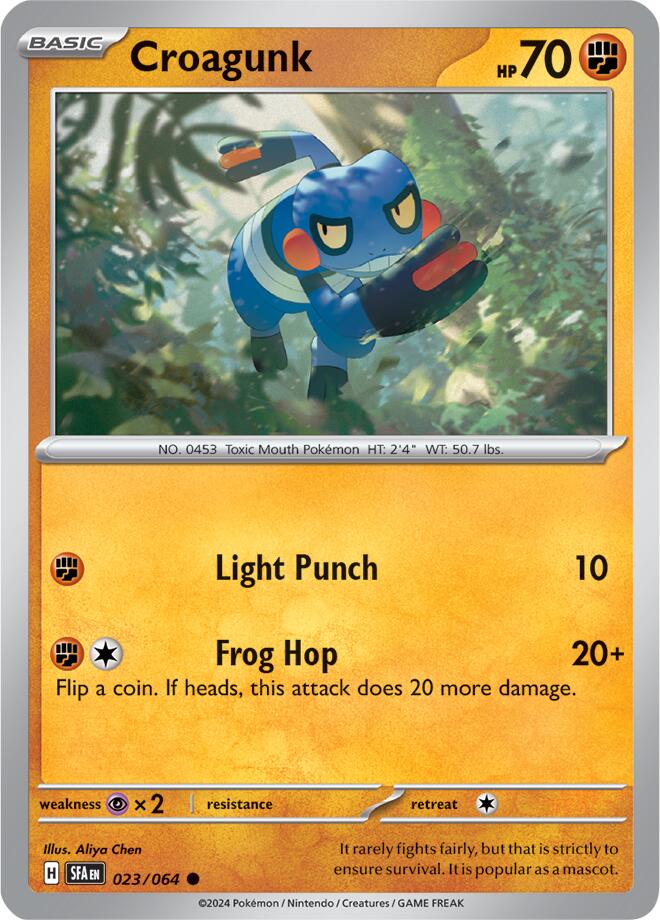 Croagunk (023/064) [Scarlet & Violet: Shrouded Fable] | Cracking-Singles