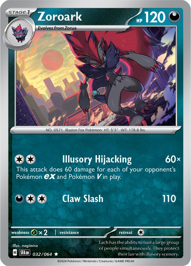 Zoroark (032/064) [Scarlet & Violet: Shrouded Fable] | Cracking-Singles