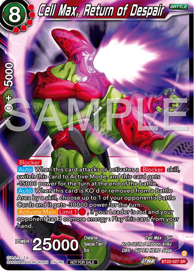 Cell Max, Return of Despair (Deluxe Pack 2024 Vol.2) (BT22-027) [Promotion Cards] | Cracking-Singles