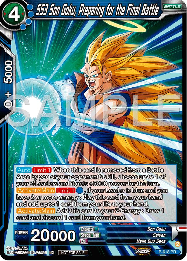 SS3 Son Goku, Preparing for the Final Battle (Deluxe Pack 2024 Vol.2) (P-618) [Promotion Cards] | Cracking-Singles