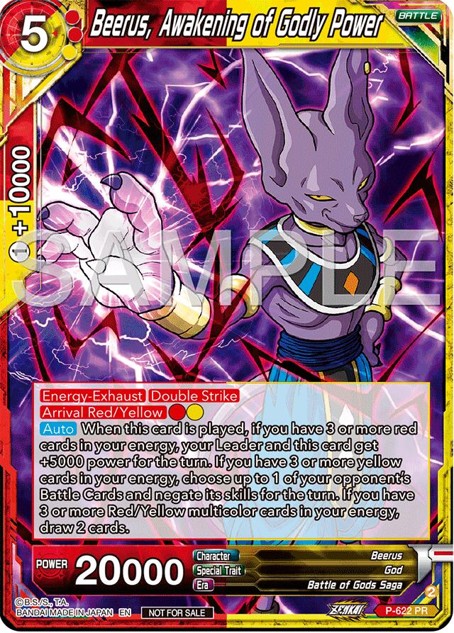 Beerus, Awakening of Godly Power (Deluxe Pack 2024 Vol.2) (P-622) [Promotion Cards] | Cracking-Singles