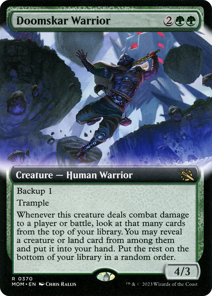 Doomskar Warrior (Extended Art) [March of the Machine] | Cracking-Singles