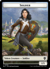 Soldier // Citizen Double-Sided Token [Bloomburrow Commander Tokens] | Cracking-Singles