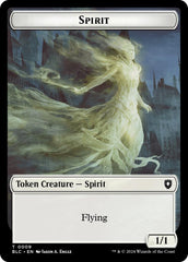 Spirit // Faerie Double-Sided Token [Bloomburrow Commander Tokens] | Cracking-Singles