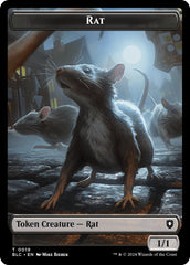 Rat // Raccoon Double-Sided Token [Bloomburrow Commander Tokens] | Cracking-Singles