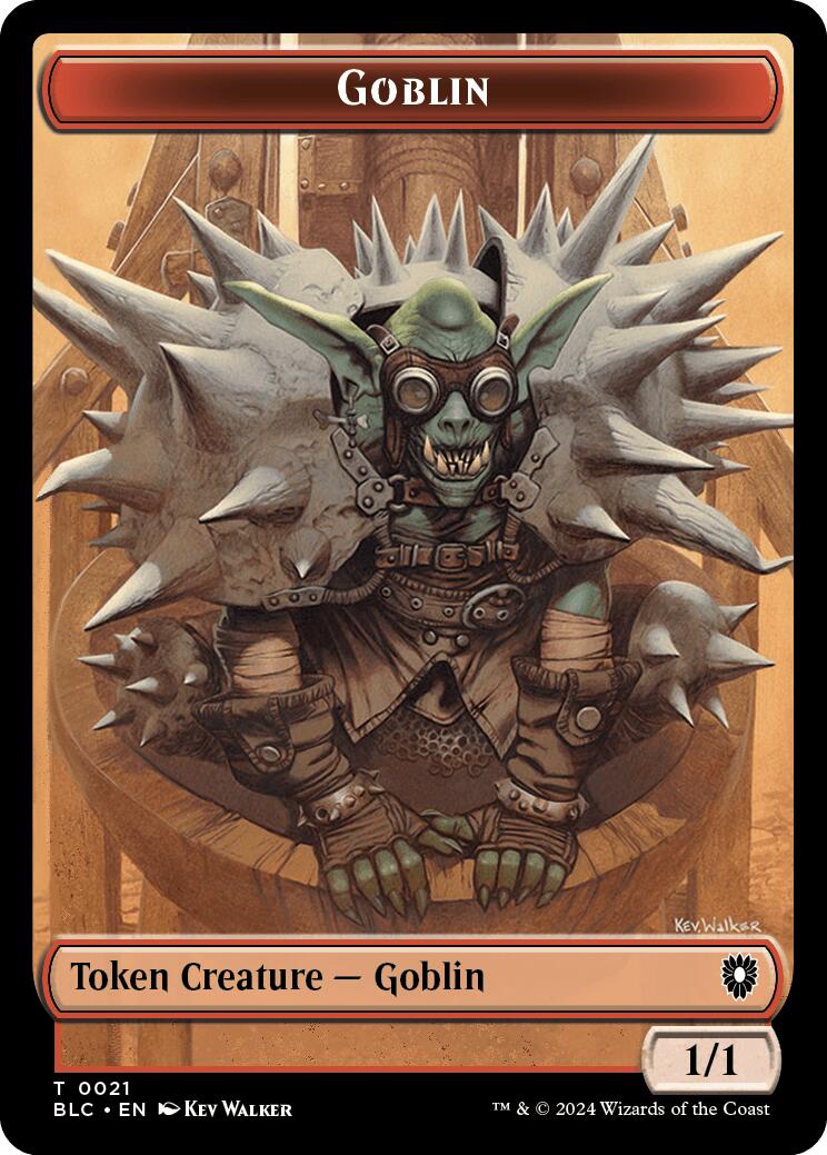 Goblin // Thopter Double-Sided Token [Bloomburrow Commander Tokens] | Cracking-Singles