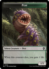 Pest // Shapeshifter Double-Sided Token [Bloomburrow Commander Tokens] | Cracking-Singles