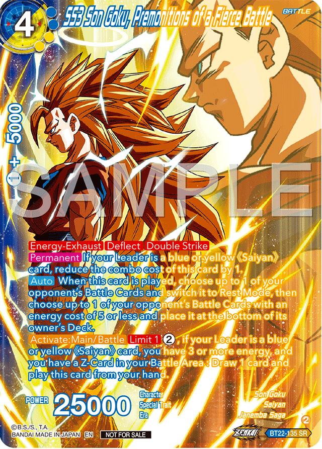 SS3 Son Goku, Premonitions of a Fierce Battle (Premium Alt-Art Card Set 2024 Vol.2) (BT22-135) [Promotion Cards] | Cracking-Singles