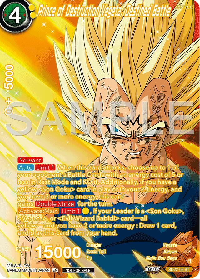 Prince of Destruction Vegeta, Destined Battle (Premium Alt-Art Card Set 2024 Vol.2) (SD22-06) [Promotion Cards] | Cracking-Singles