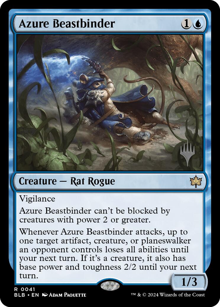 Azure Beastbinder (Promo Pack) [Bloomburrow Promos] | Cracking-Singles