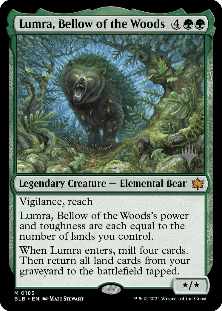 Lumra, Bellow of the Woods (Promo Pack) [Bloomburrow Promos] | Cracking-Singles