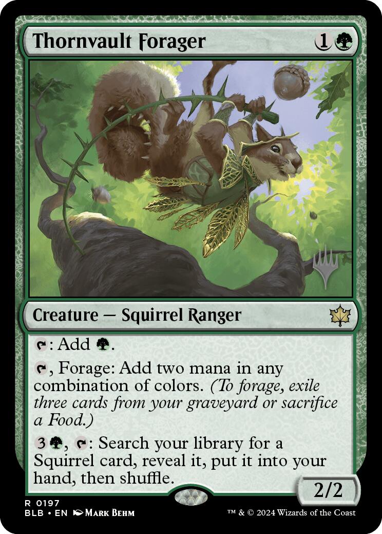 Thornvault Forager (Promo Pack) [Bloomburrow Promos] | Cracking-Singles