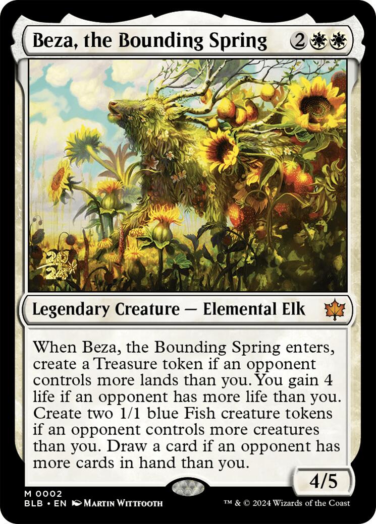 Beza, the Bounding Spring [Bloomburrow Prerelease Promos] | Cracking-Singles